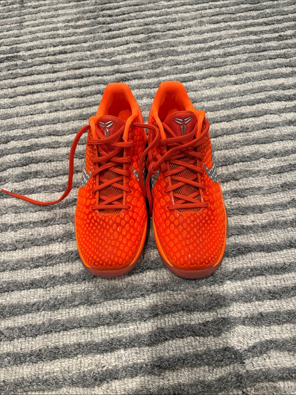 Nike Kobe Kids' Bright Orange Athletic Sneakers